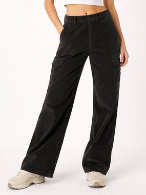 American Eagle Wide Leg Corduroy Cargo Pants
